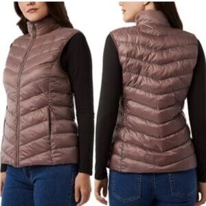 32 Degrees Heat Pinkish-Brown color Quilted Puffer Vest | Size Medium